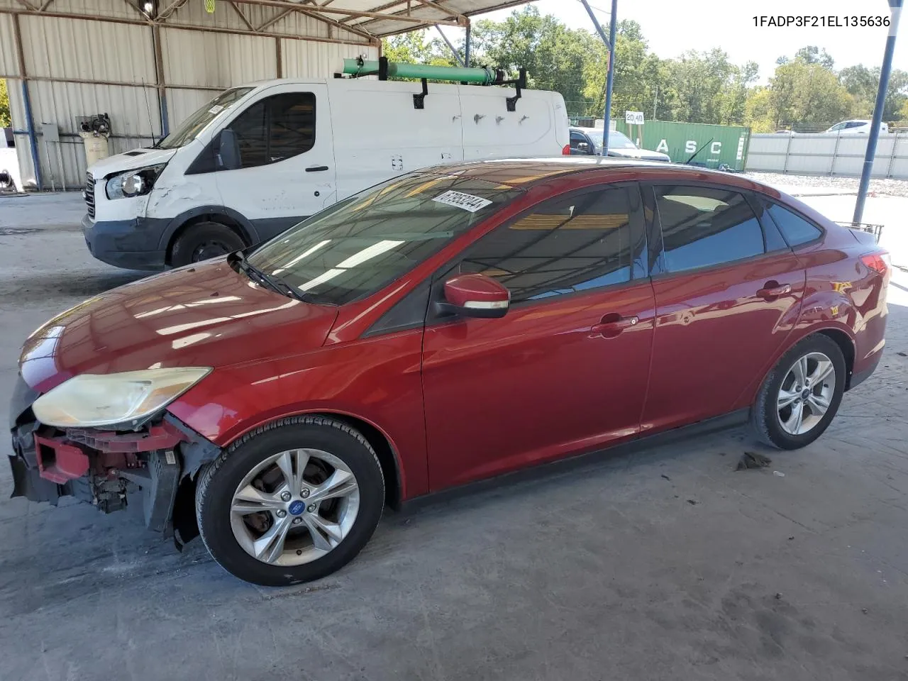 2014 Ford Focus Se VIN: 1FADP3F21EL135636 Lot: 67953244