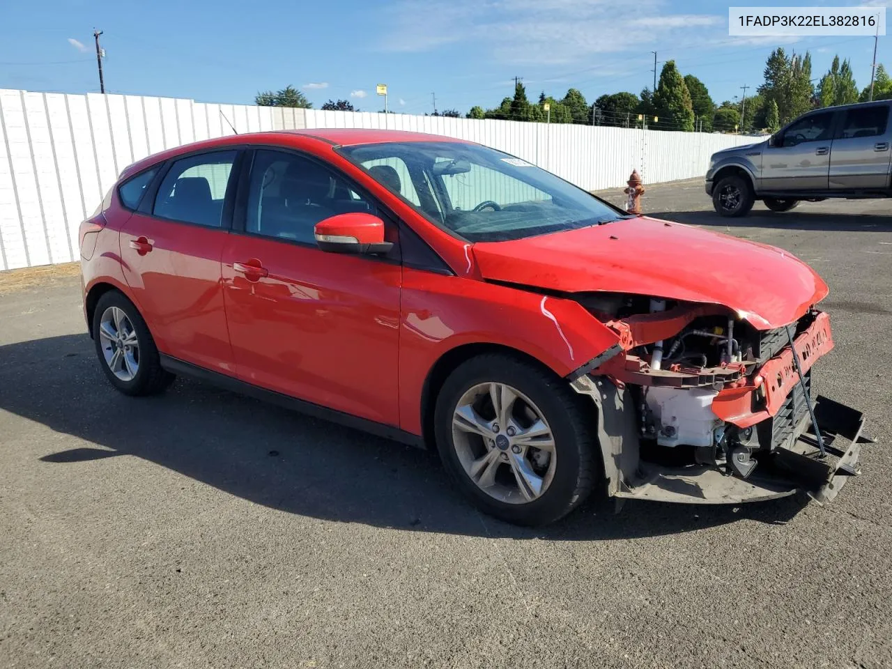 2014 Ford Focus Se VIN: 1FADP3K22EL382816 Lot: 68078474