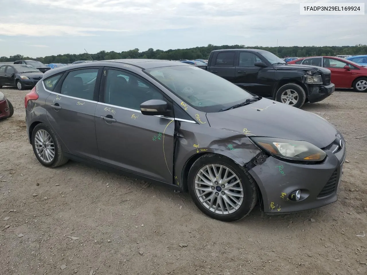 2014 Ford Focus Titanium VIN: 1FADP3N29EL169924 Lot: 68475564