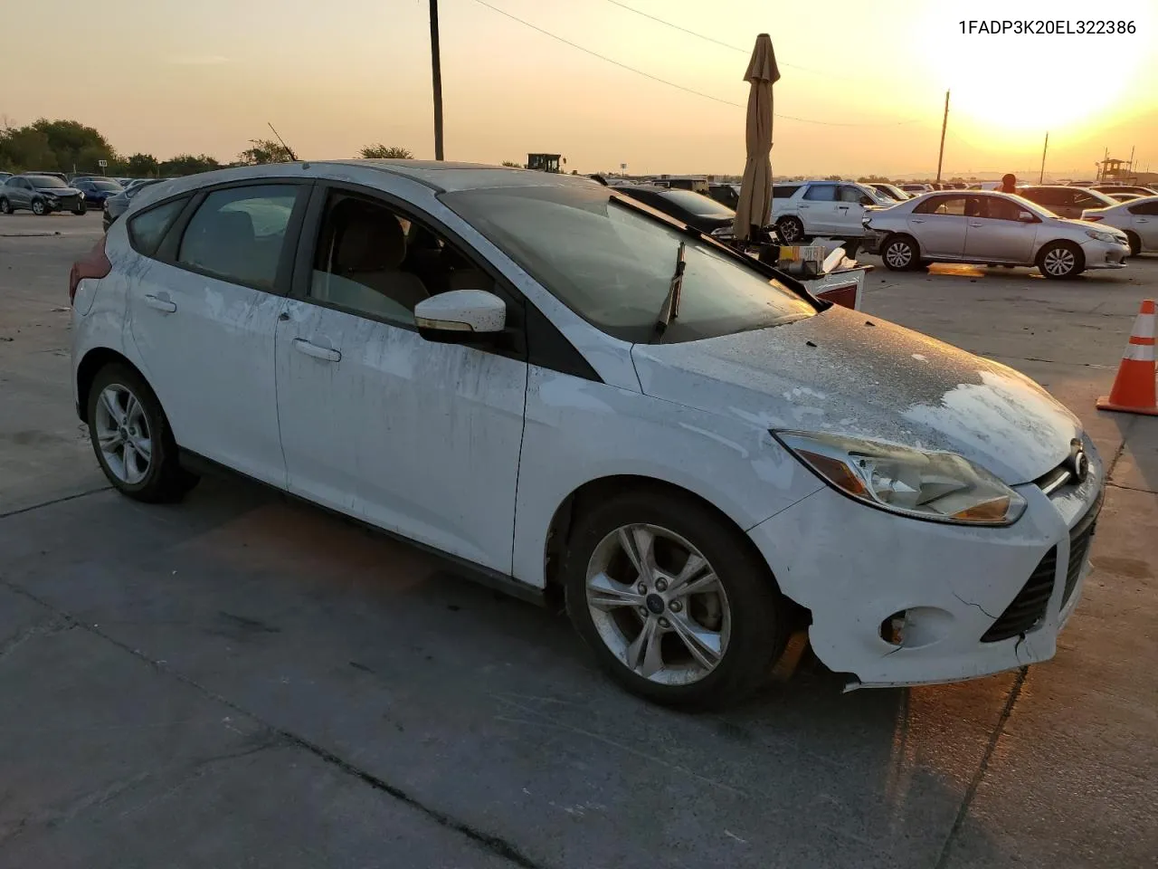 2014 Ford Focus Se VIN: 1FADP3K20EL322386 Lot: 68585774