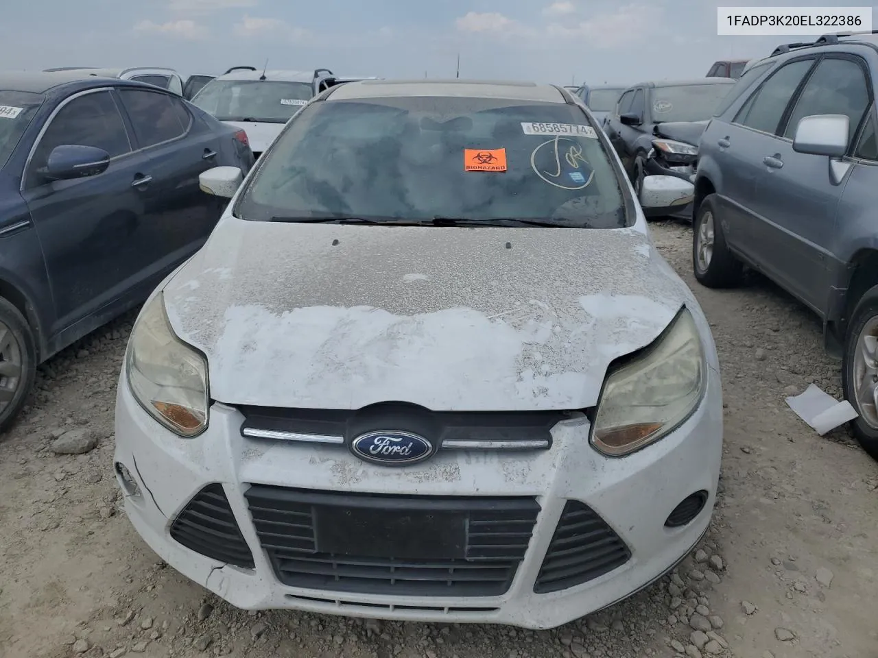 2014 Ford Focus Se VIN: 1FADP3K20EL322386 Lot: 68585774