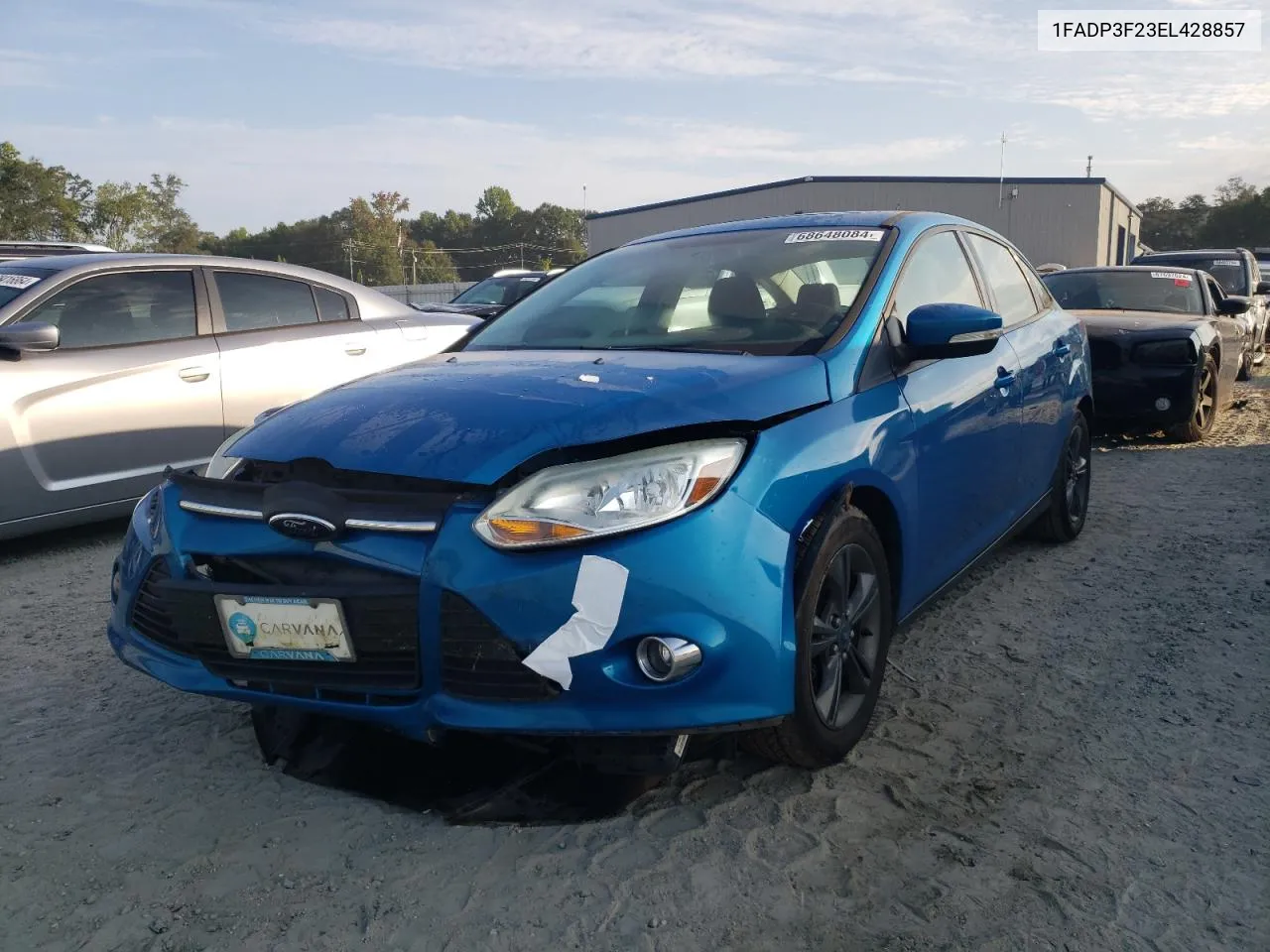 2014 Ford Focus Se VIN: 1FADP3F23EL428857 Lot: 68648084