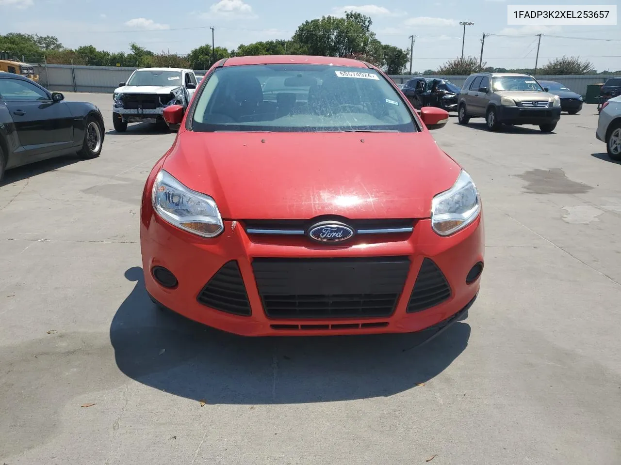 2014 Ford Focus Se VIN: 1FADP3K2XEL253657 Lot: 68674924