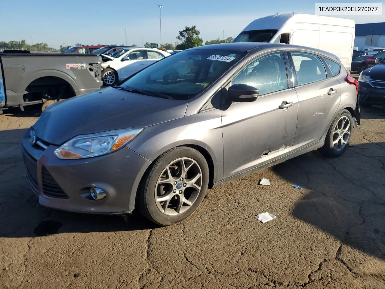 2014 Ford Focus Se VIN: 1FADP3K20EL270077 Lot: 68702254