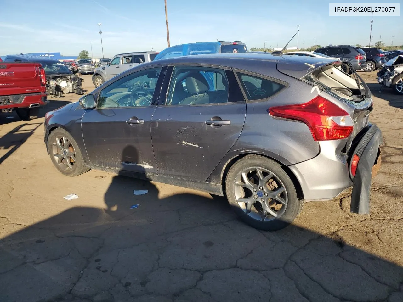 2014 Ford Focus Se VIN: 1FADP3K20EL270077 Lot: 68702254