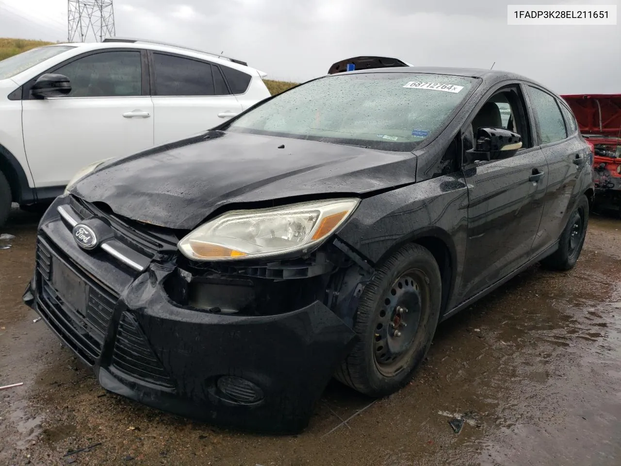 2014 Ford Focus Se VIN: 1FADP3K28EL211651 Lot: 68712764