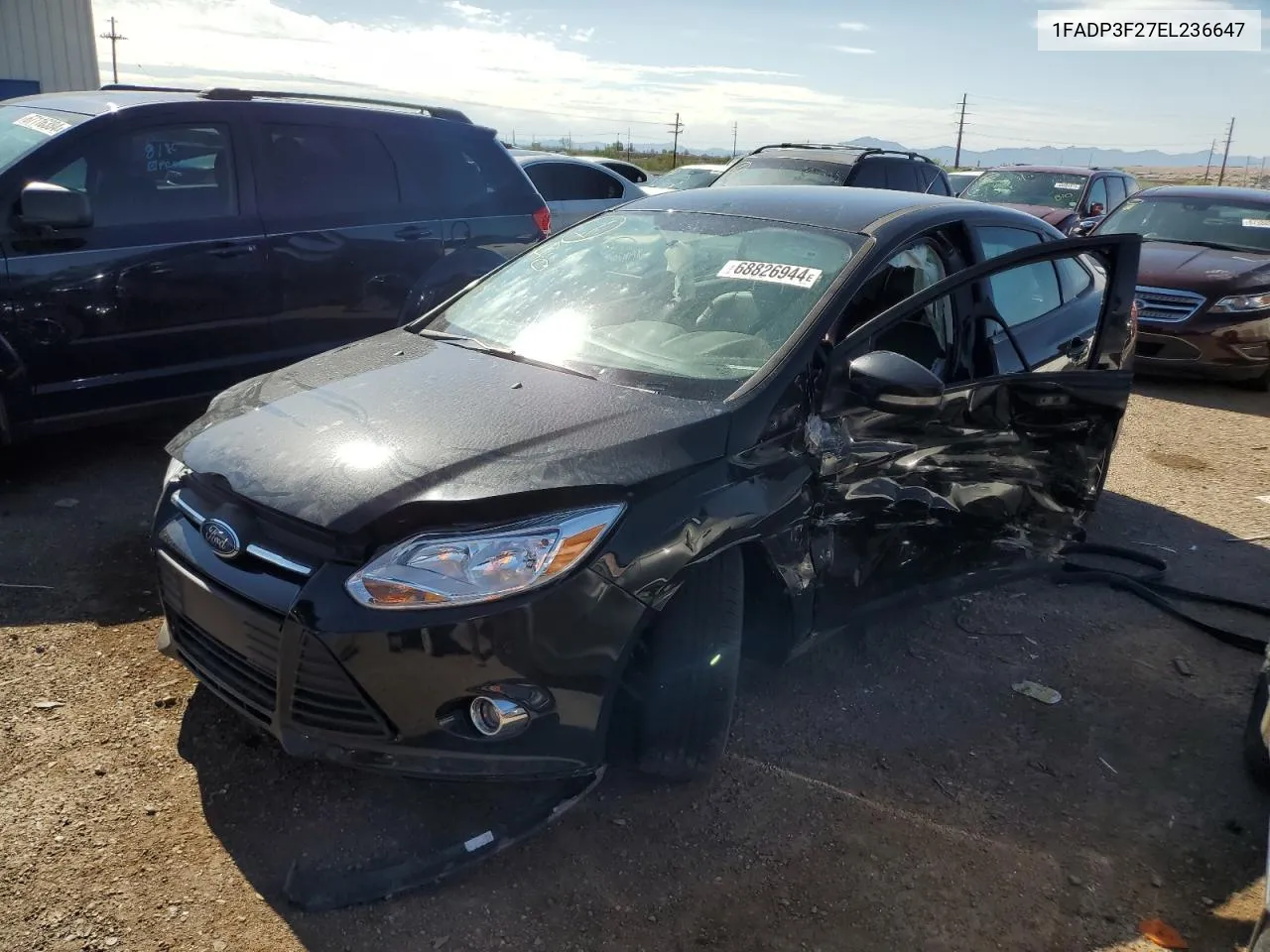 2014 Ford Focus Se VIN: 1FADP3F27EL236647 Lot: 68826944