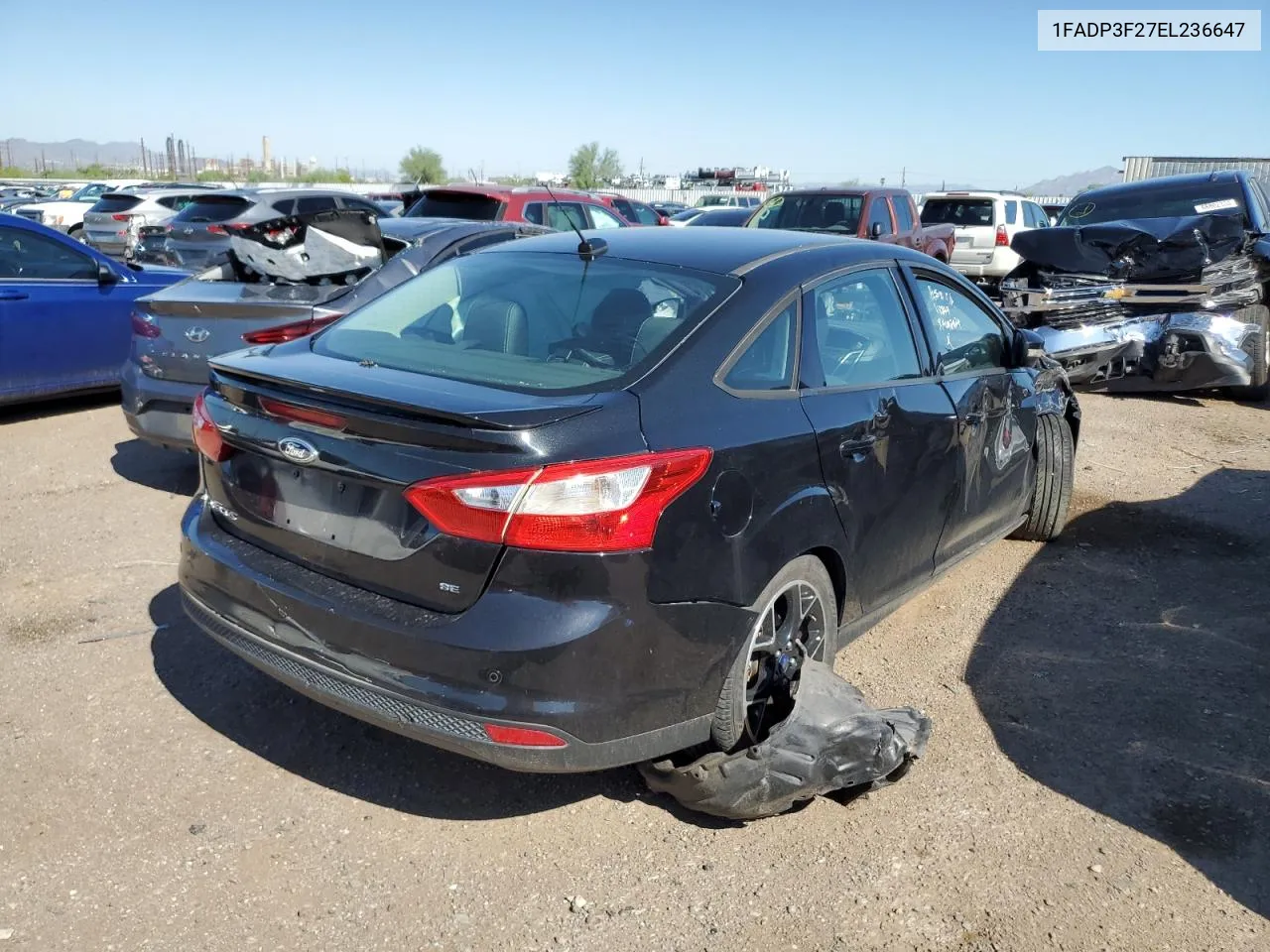 2014 Ford Focus Se VIN: 1FADP3F27EL236647 Lot: 68826944