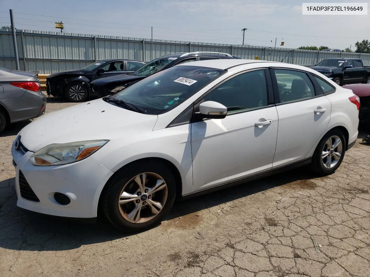 2014 Ford Focus Se VIN: 1FADP3F27EL196649 Lot: 68829414