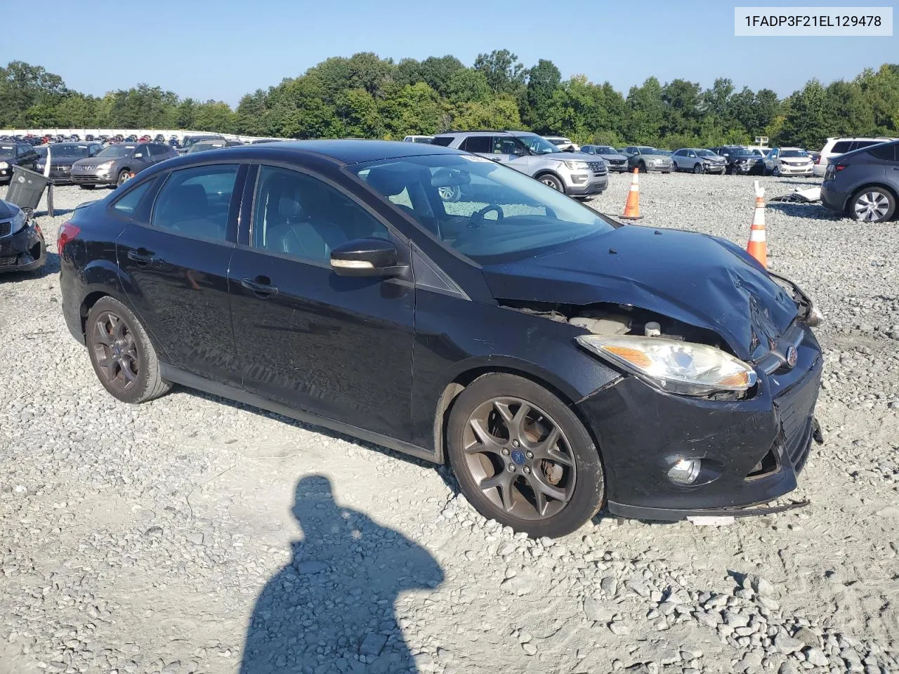 2014 Ford Focus Se VIN: 1FADP3F21EL129478 Lot: 68887514