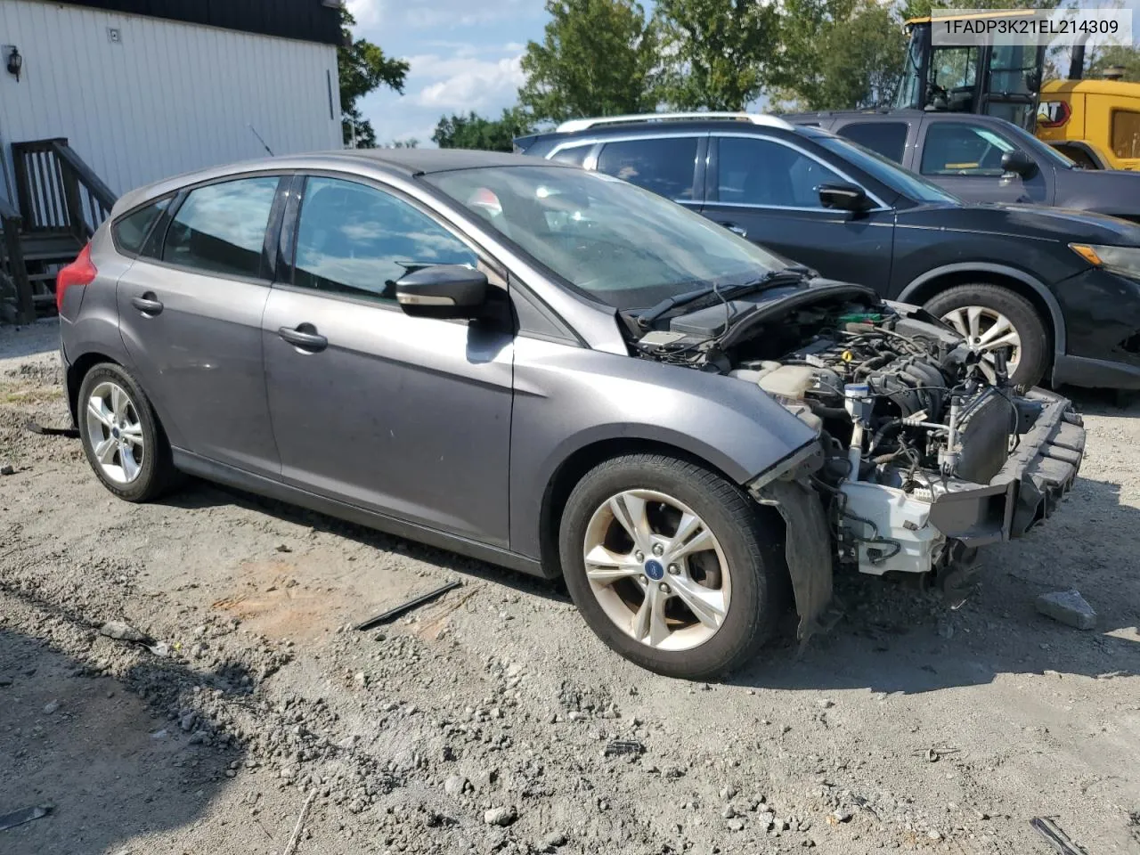 2014 Ford Focus Se VIN: 1FADP3K21EL214309 Lot: 69116184