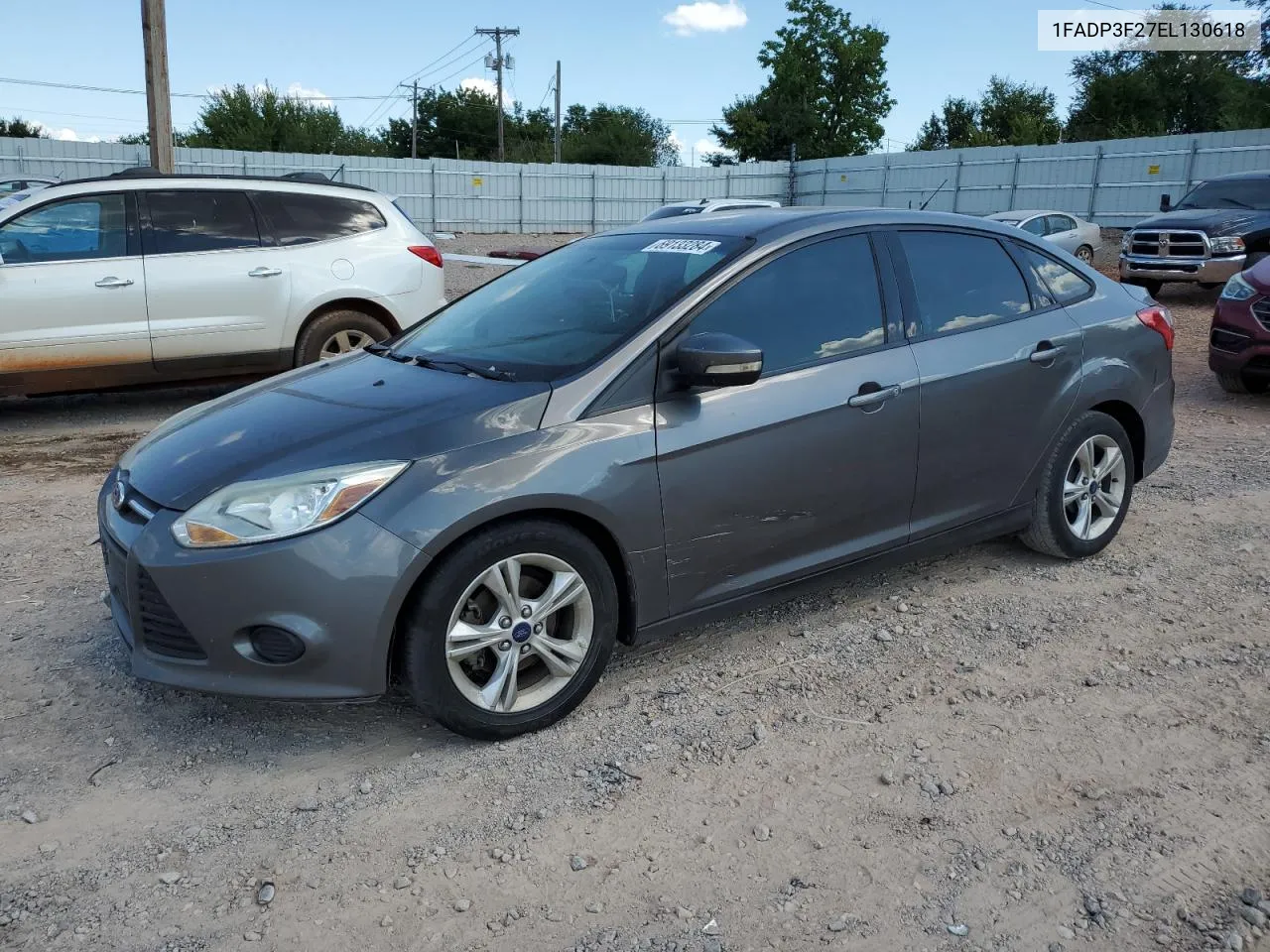 2014 Ford Focus Se VIN: 1FADP3F27EL130618 Lot: 69133284