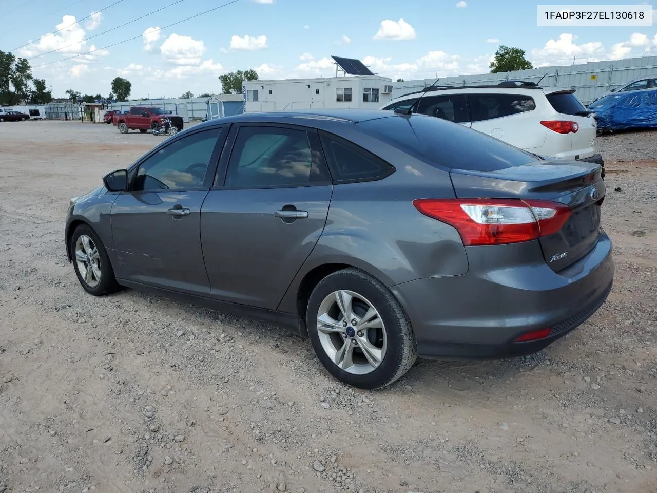 2014 Ford Focus Se VIN: 1FADP3F27EL130618 Lot: 69133284