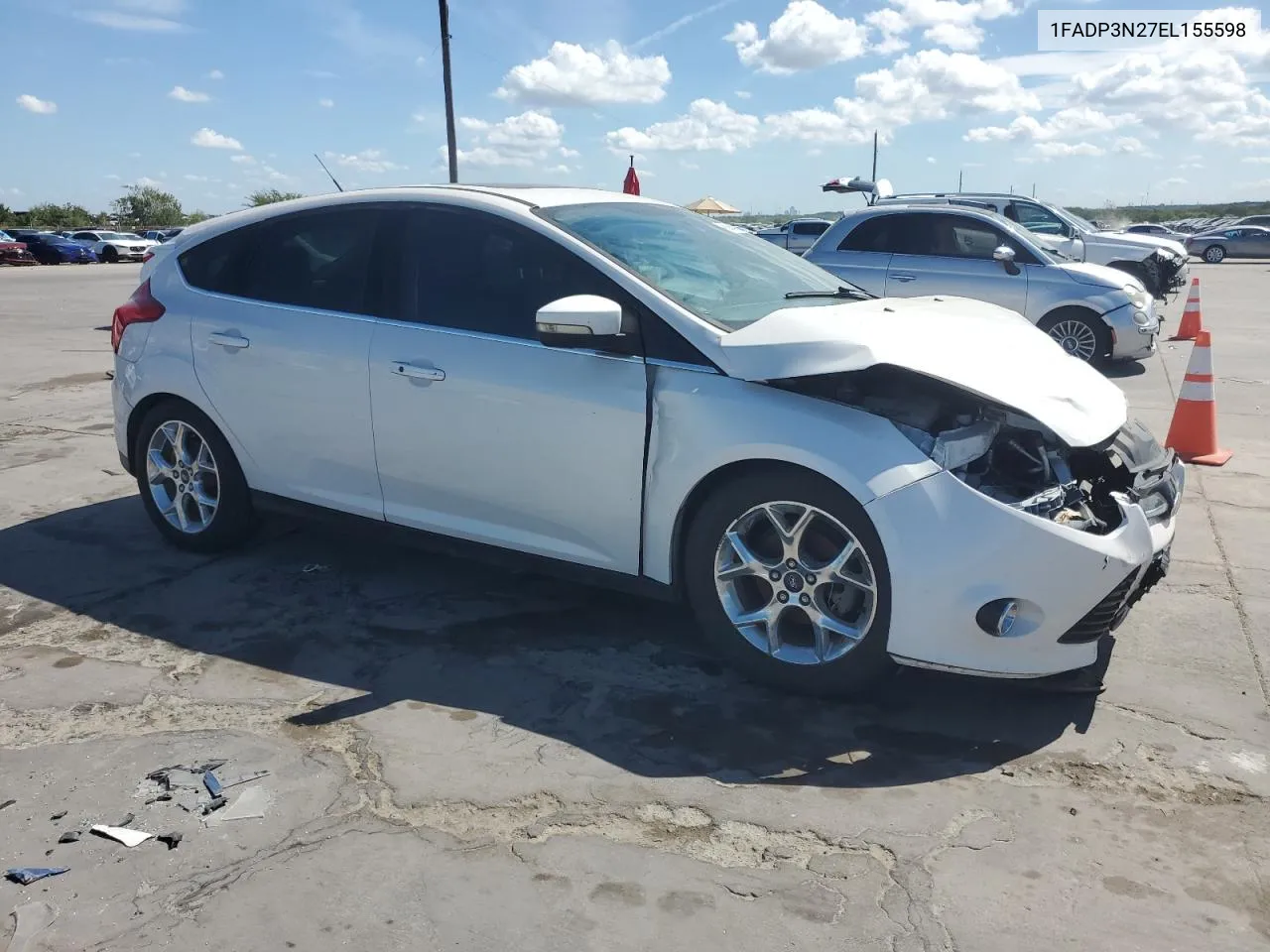 2014 Ford Focus Titanium VIN: 1FADP3N27EL155598 Lot: 69446504