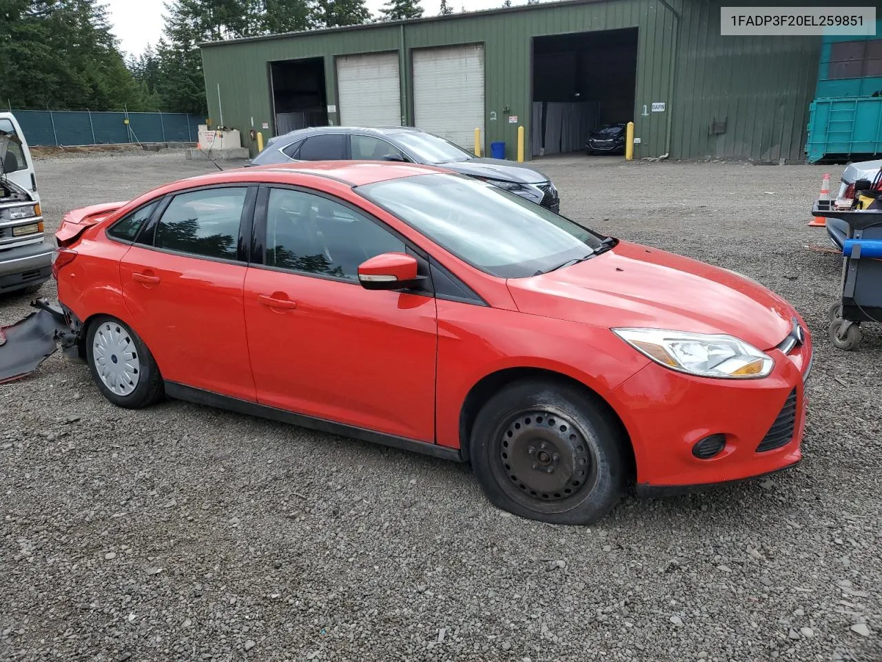 2014 Ford Focus Se VIN: 1FADP3F20EL259851 Lot: 69621314