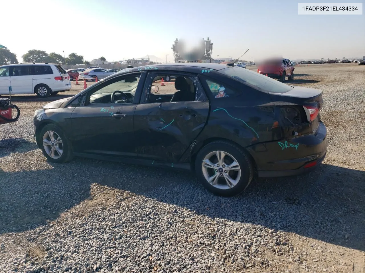 2014 Ford Focus Se VIN: 1FADP3F21EL434334 Lot: 69724454