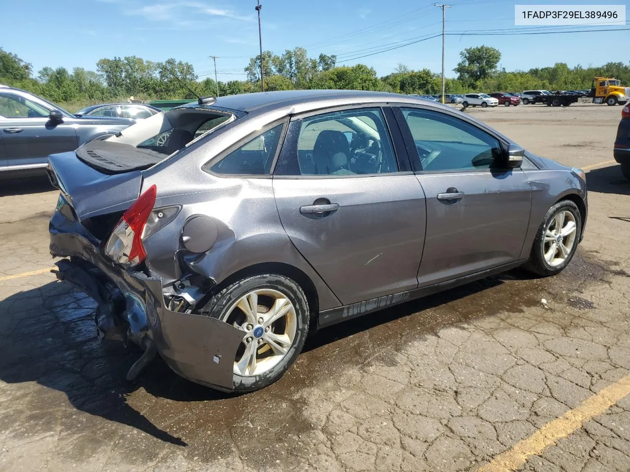 2014 Ford Focus Se VIN: 1FADP3F29EL389496 Lot: 69815334