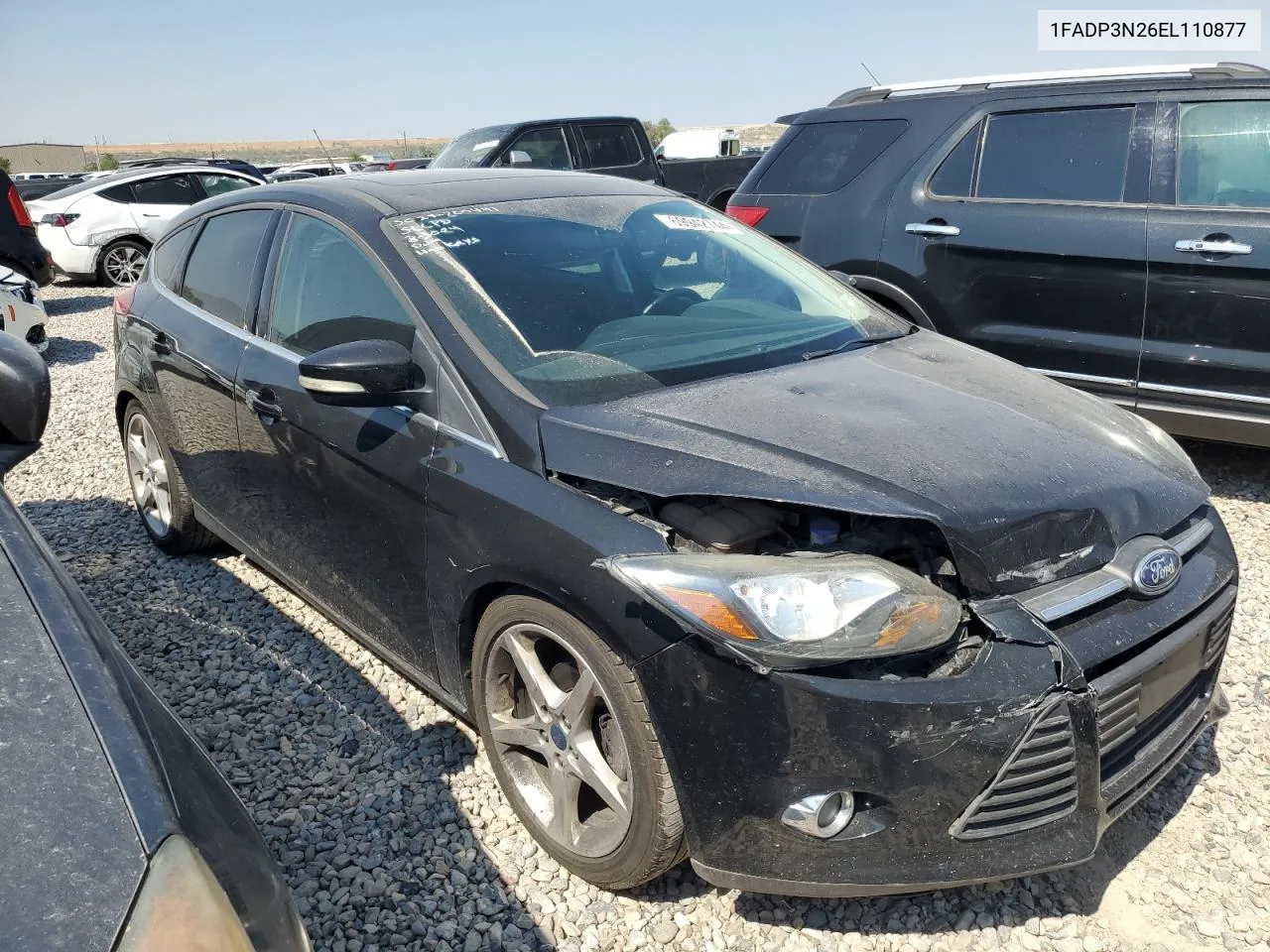 2014 Ford Focus Titanium VIN: 1FADP3N26EL110877 Lot: 69942744