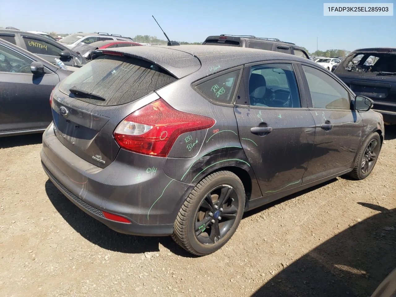 2014 Ford Focus Se VIN: 1FADP3K25EL285903 Lot: 69965934