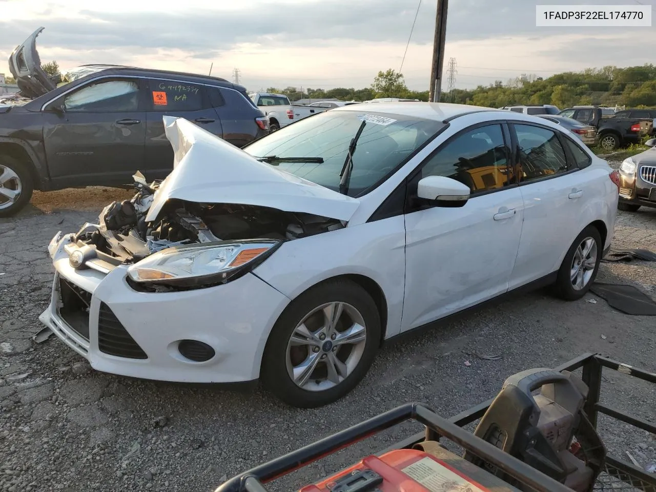 2014 Ford Focus Se VIN: 1FADP3F22EL174770 Lot: 70272464