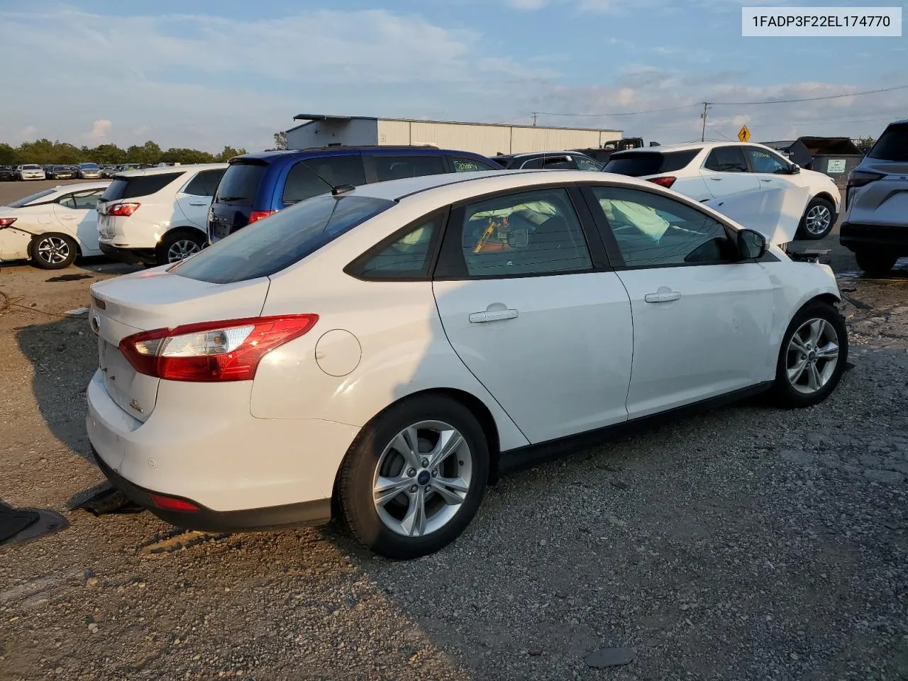 2014 Ford Focus Se VIN: 1FADP3F22EL174770 Lot: 70272464