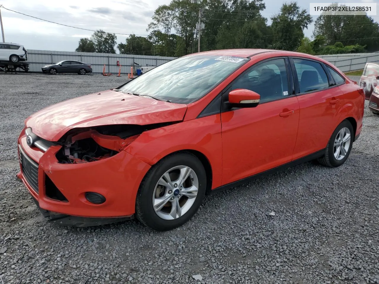 2014 Ford Focus Se VIN: 1FADP3F2XEL258531 Lot: 70287894