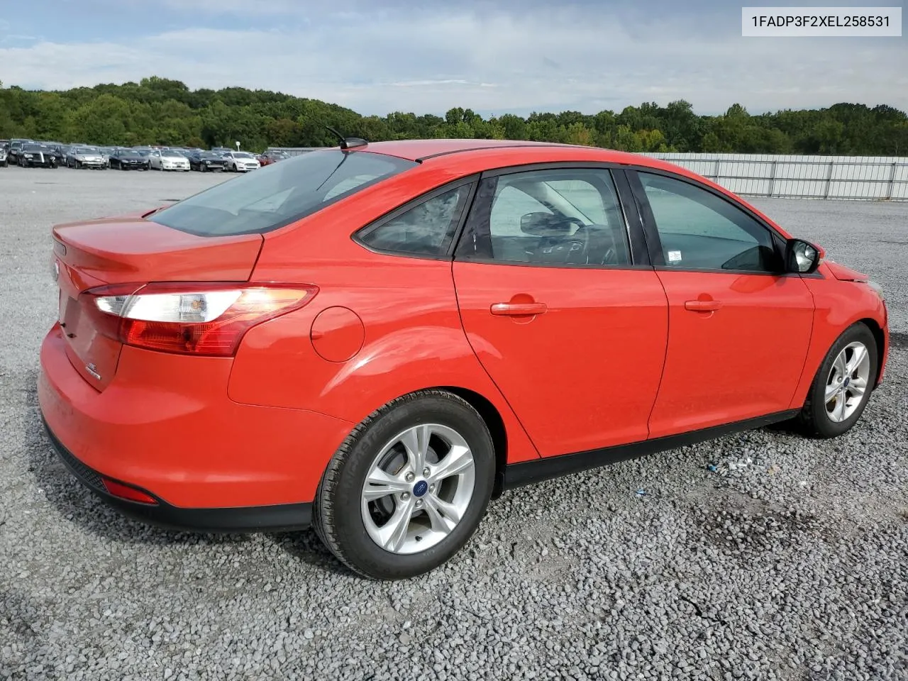 2014 Ford Focus Se VIN: 1FADP3F2XEL258531 Lot: 70287894