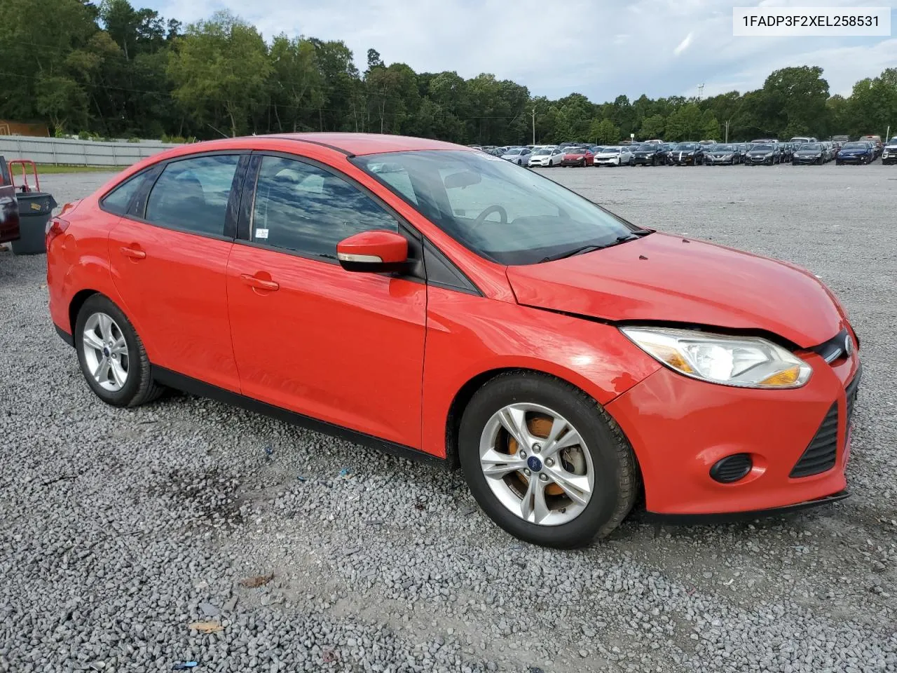 2014 Ford Focus Se VIN: 1FADP3F2XEL258531 Lot: 70287894