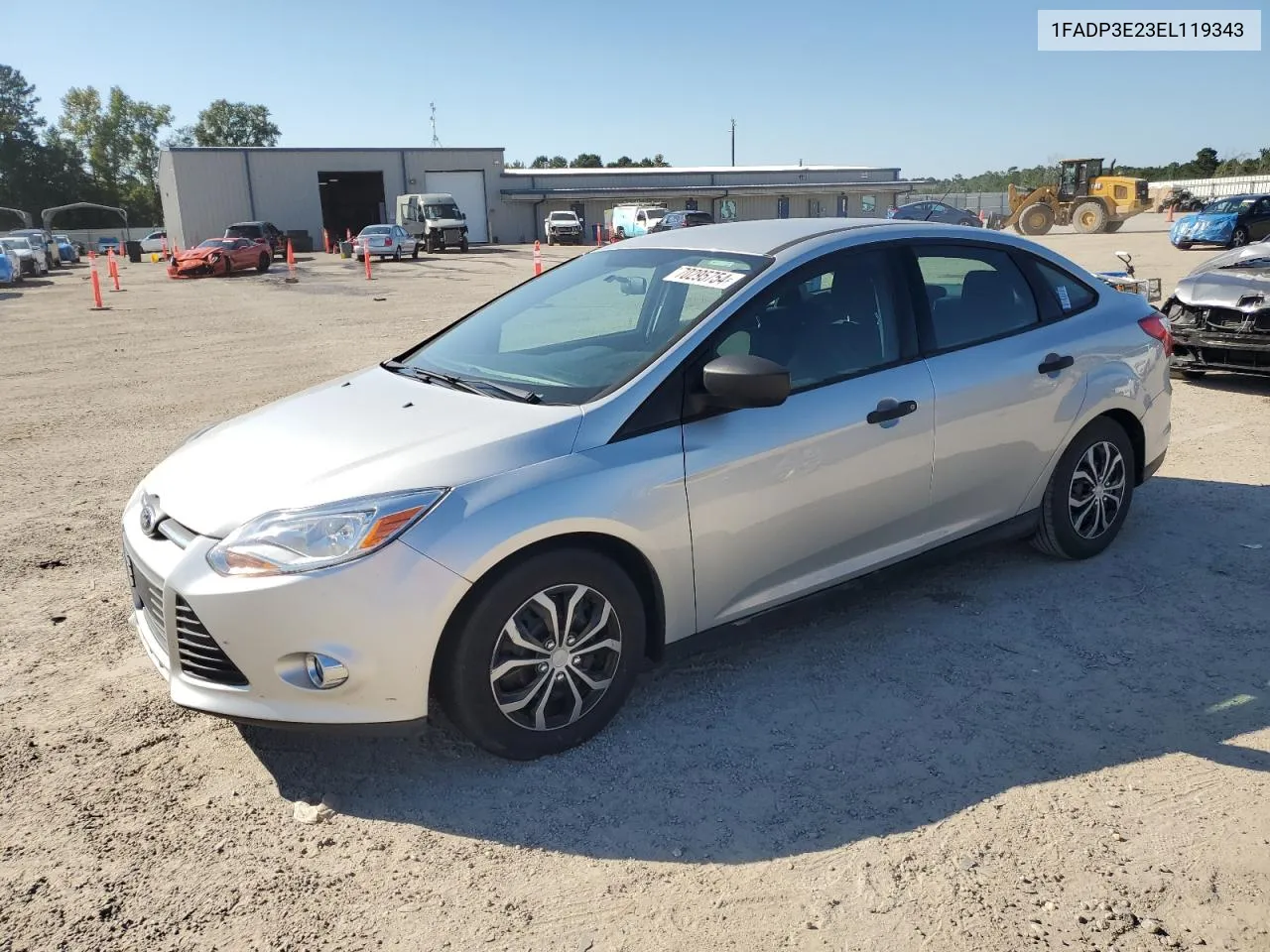 2014 Ford Focus S VIN: 1FADP3E23EL119343 Lot: 70295754