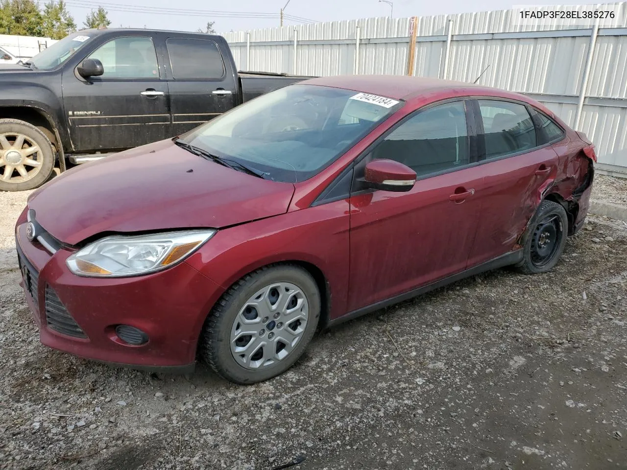 2014 Ford Focus Se VIN: 1FADP3F28EL385276 Lot: 70424184