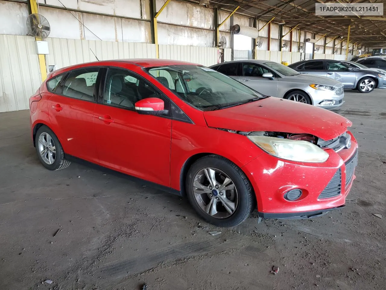 2014 Ford Focus Se VIN: 1FADP3K20EL211451 Lot: 70430354