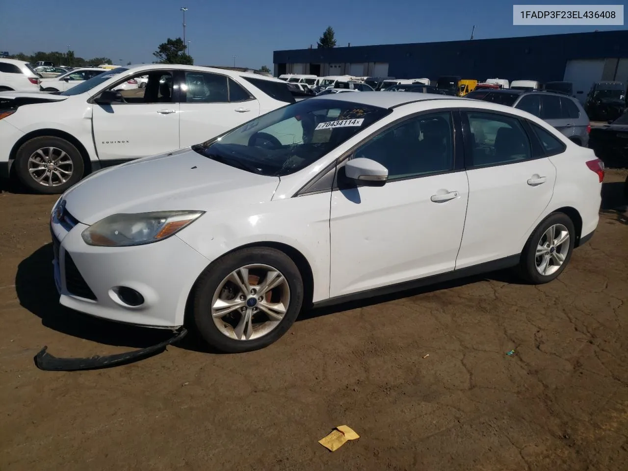 2014 Ford Focus Se VIN: 1FADP3F23EL436408 Lot: 70434114