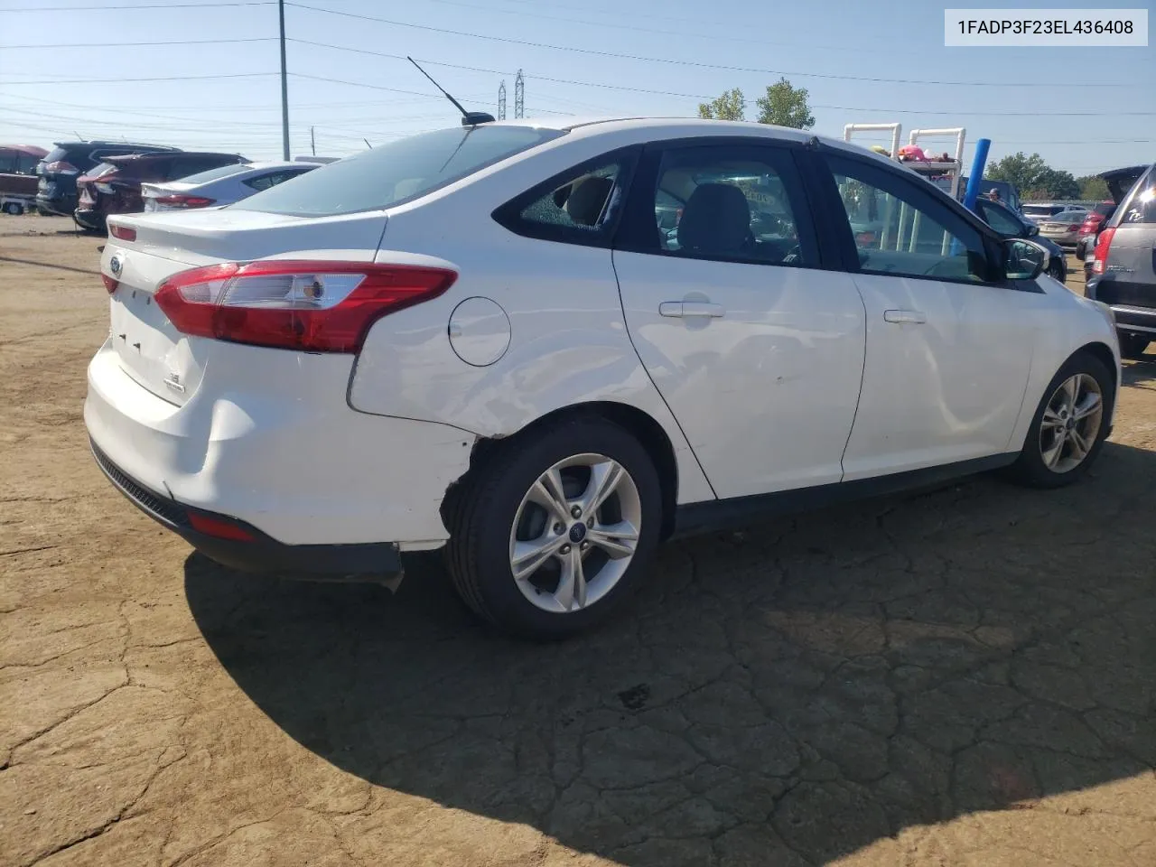 2014 Ford Focus Se VIN: 1FADP3F23EL436408 Lot: 70434114