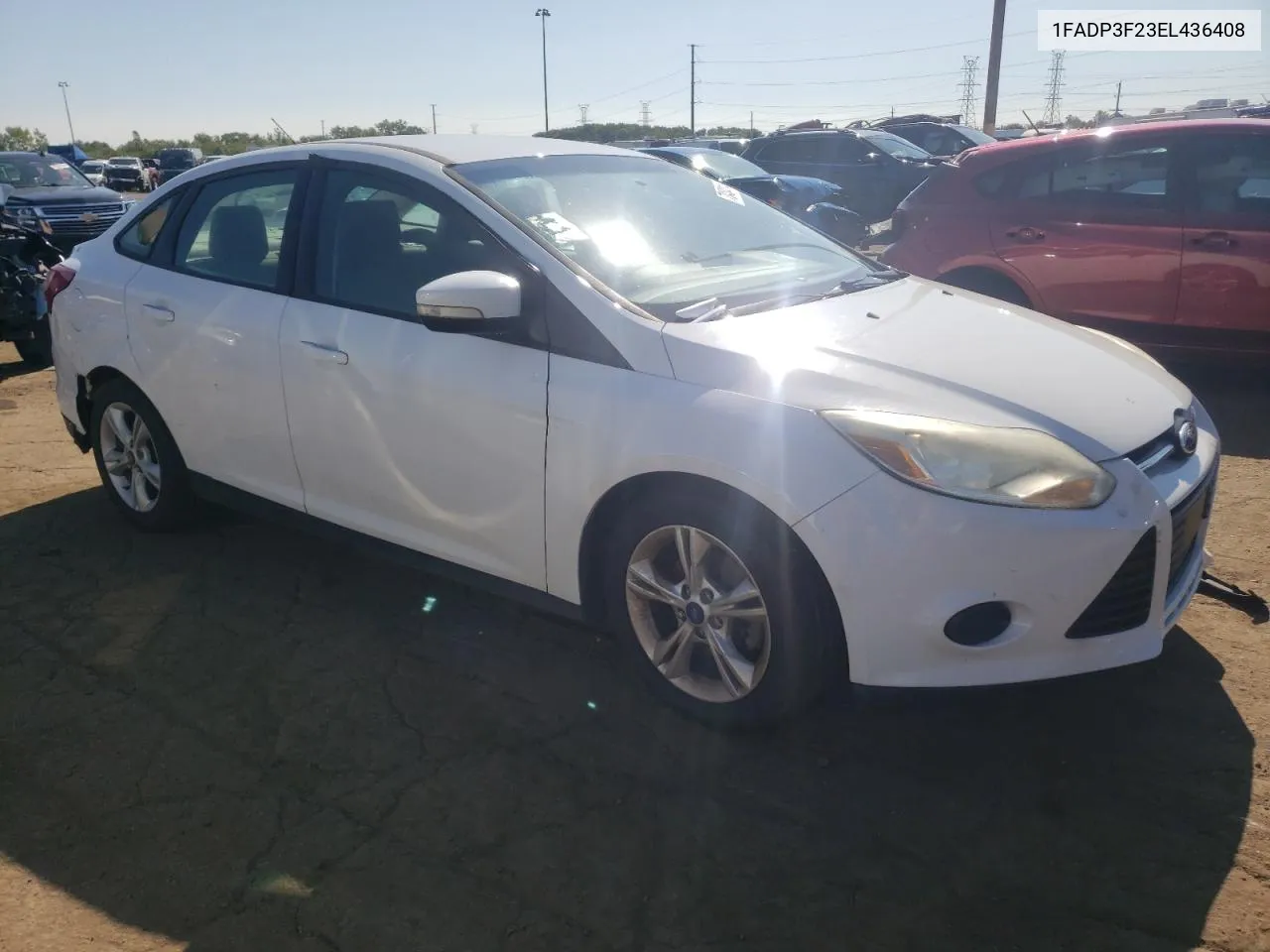 2014 Ford Focus Se VIN: 1FADP3F23EL436408 Lot: 70434114