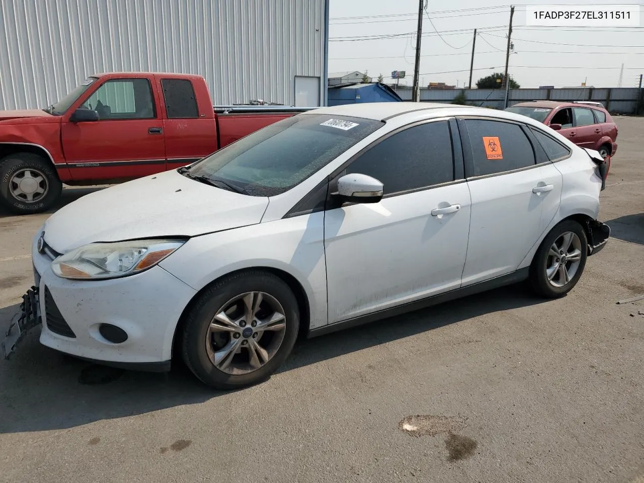 2014 Ford Focus Se VIN: 1FADP3F27EL311511 Lot: 70600794