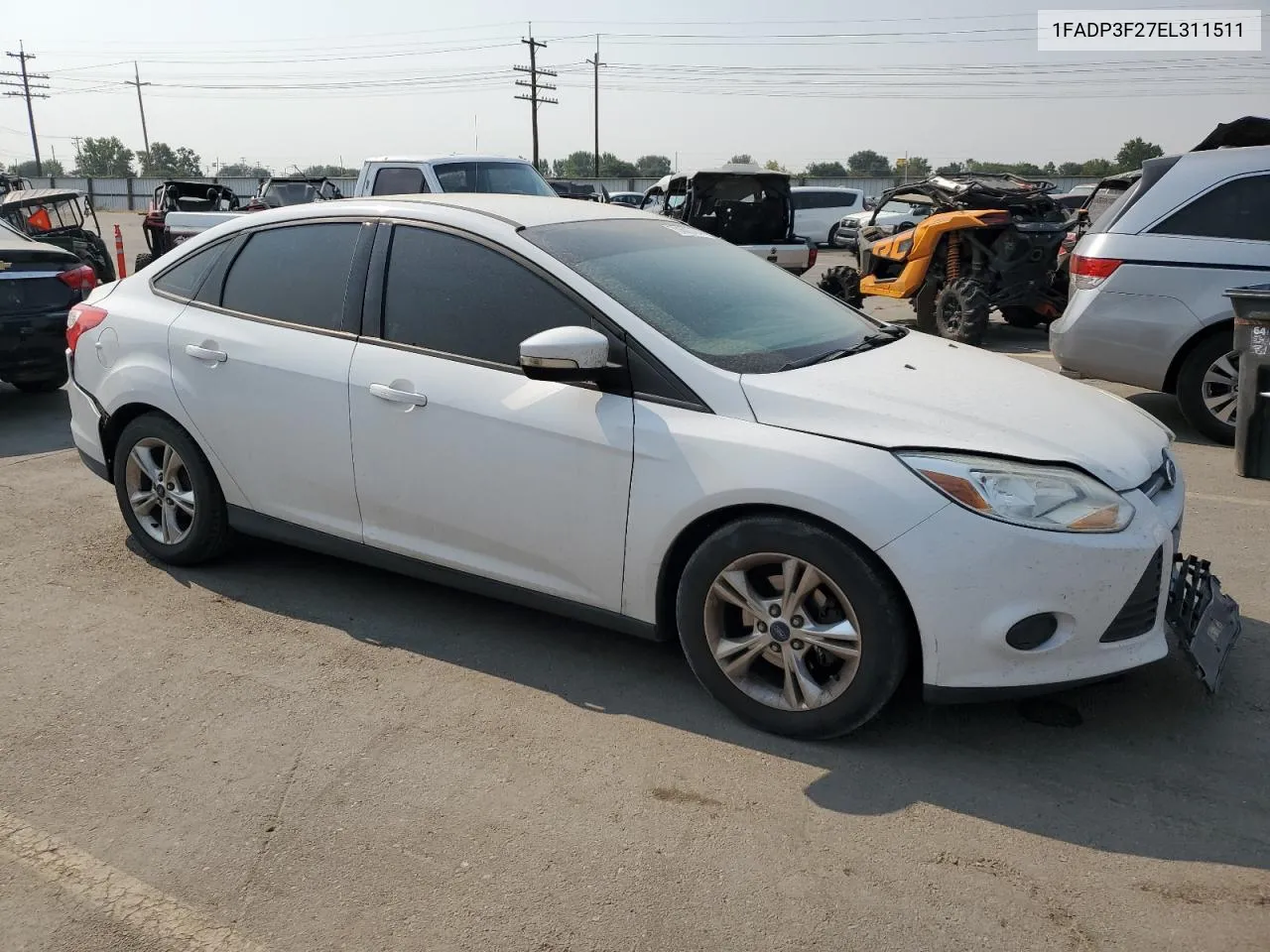 2014 Ford Focus Se VIN: 1FADP3F27EL311511 Lot: 70600794