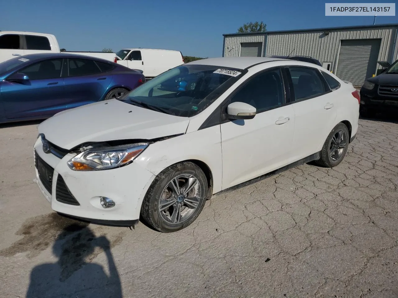 2014 Ford Focus Se VIN: 1FADP3F27EL143157 Lot: 70715524