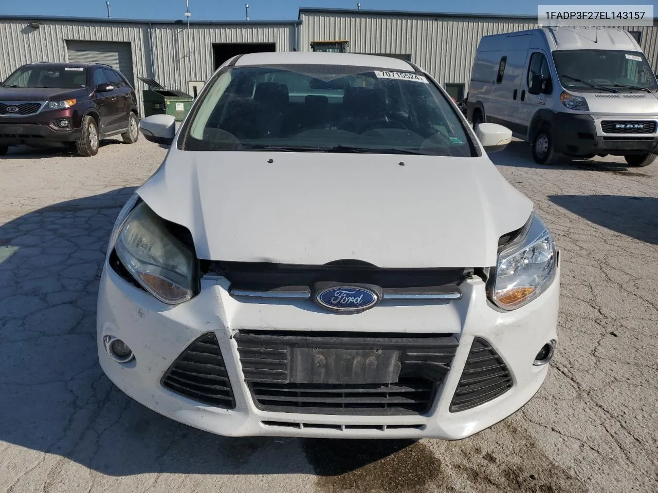 2014 Ford Focus Se VIN: 1FADP3F27EL143157 Lot: 70715524