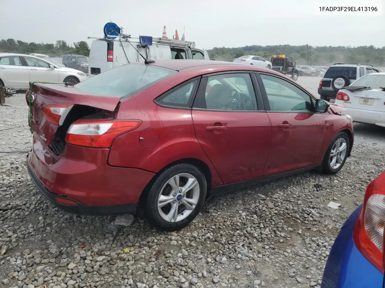 2014 Ford Focus Se VIN: 1FADP3F29EL413196 Lot: 70722774