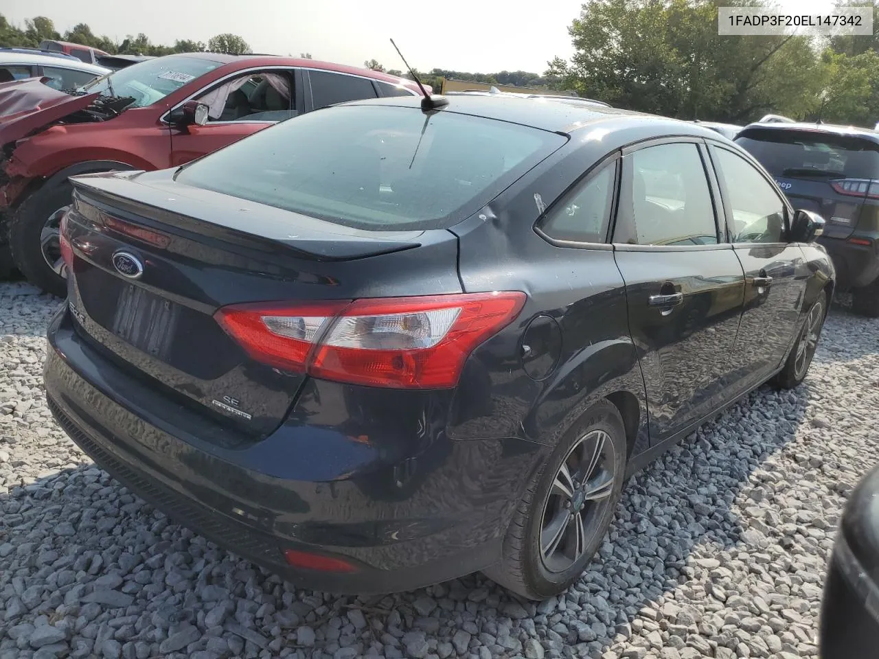 2014 Ford Focus Se VIN: 1FADP3F20EL147342 Lot: 70862604