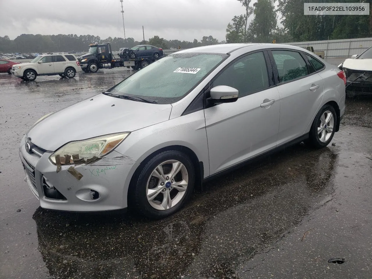 2014 Ford Focus Se VIN: 1FADP3F22EL103956 Lot: 71005344