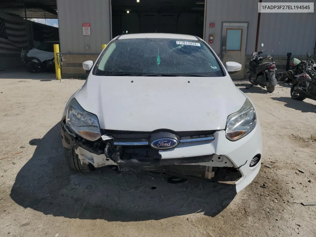 2014 Ford Focus Se VIN: 1FADP3F27EL194545 Lot: 71011034