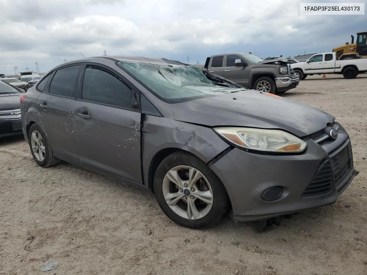 2014 Ford Focus Se VIN: 1FADP3F25EL430173 Lot: 71019194