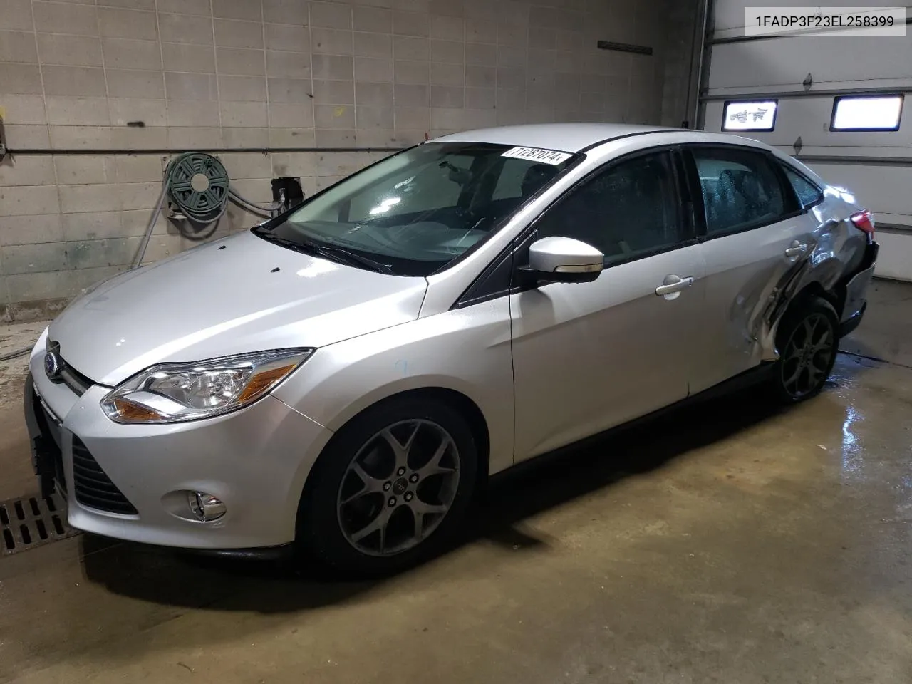 2014 Ford Focus Se VIN: 1FADP3F23EL258399 Lot: 71287074