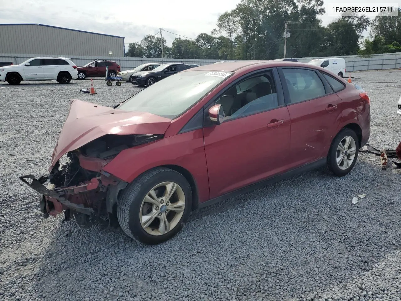 2014 Ford Focus Se VIN: 1FADP3F26EL215711 Lot: 71340154