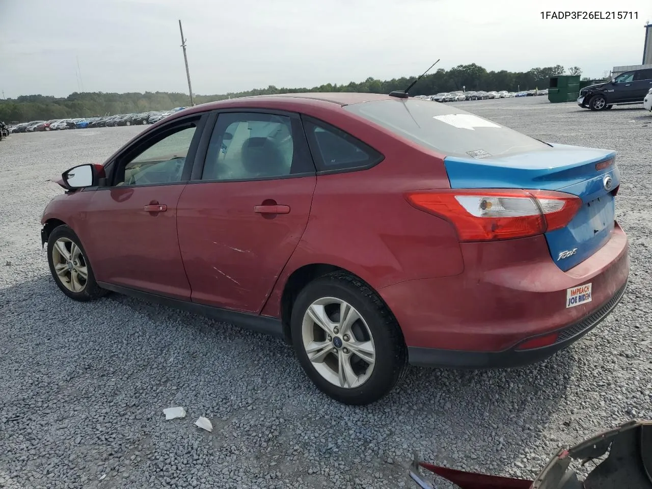 2014 Ford Focus Se VIN: 1FADP3F26EL215711 Lot: 71340154