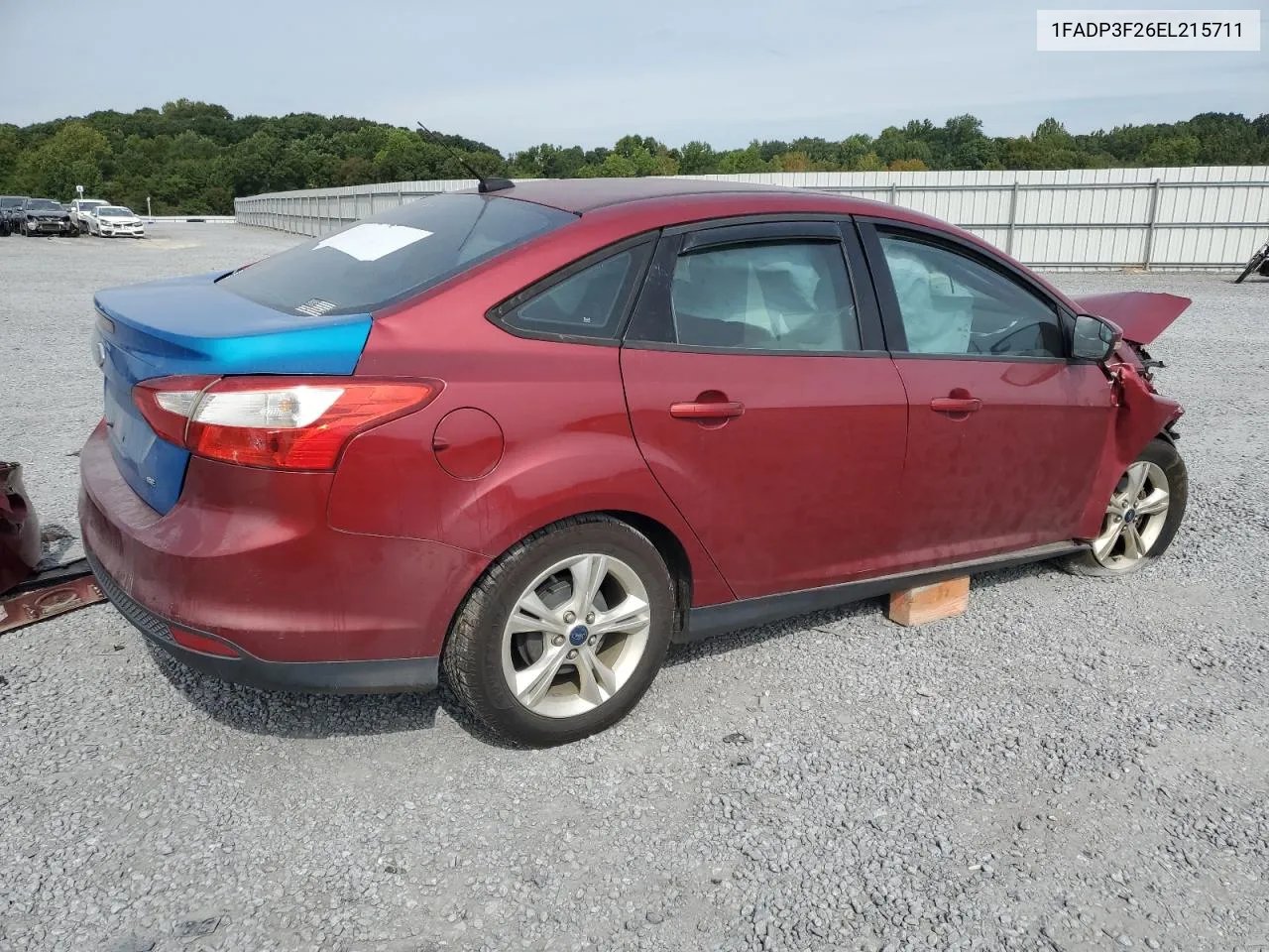 2014 Ford Focus Se VIN: 1FADP3F26EL215711 Lot: 71340154