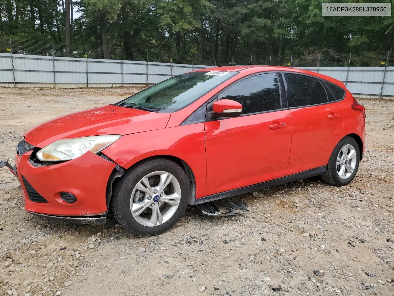 2014 Ford Focus Se VIN: 1FADP3K28EL378950 Lot: 71406404