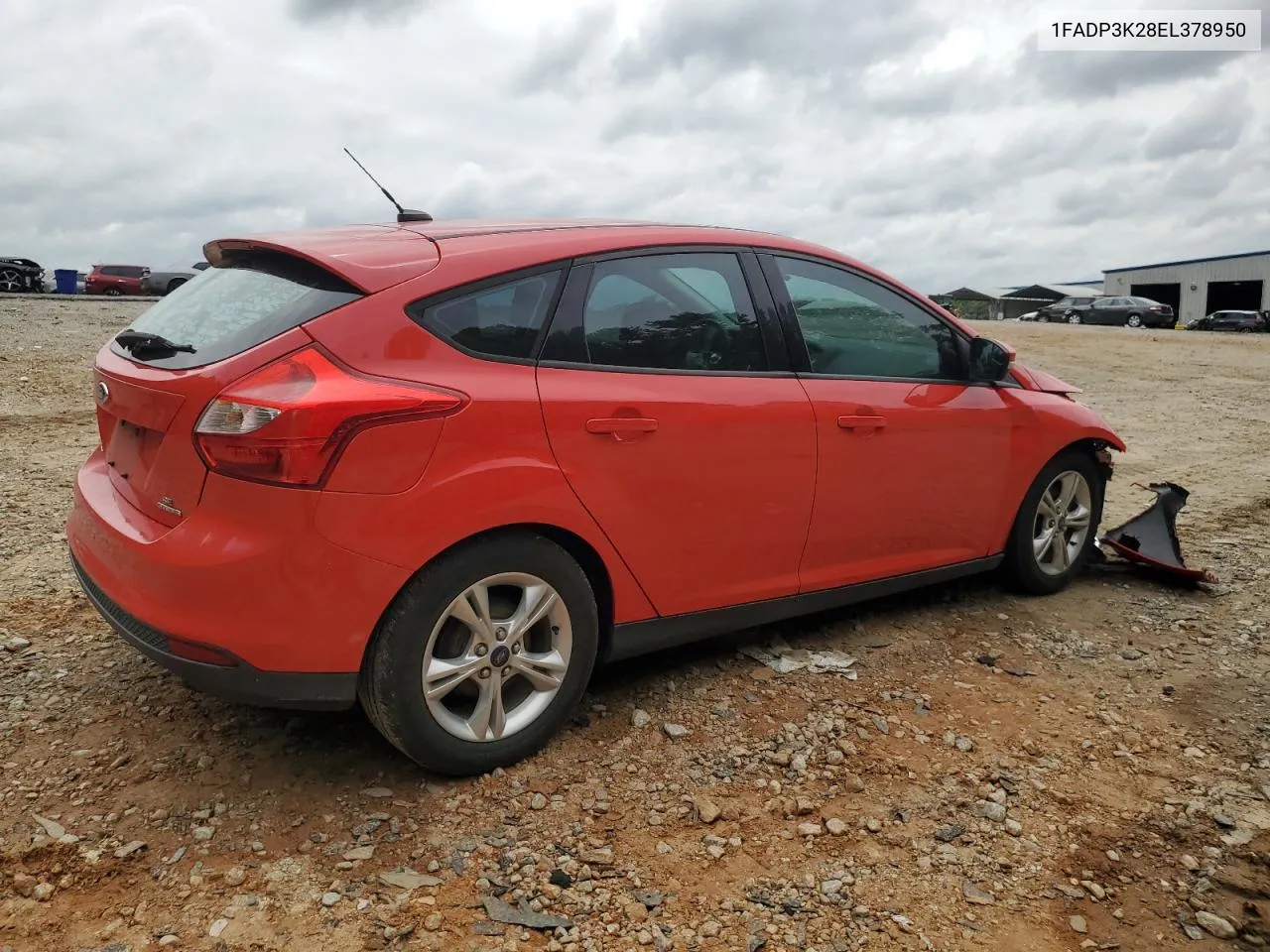 2014 Ford Focus Se VIN: 1FADP3K28EL378950 Lot: 71406404