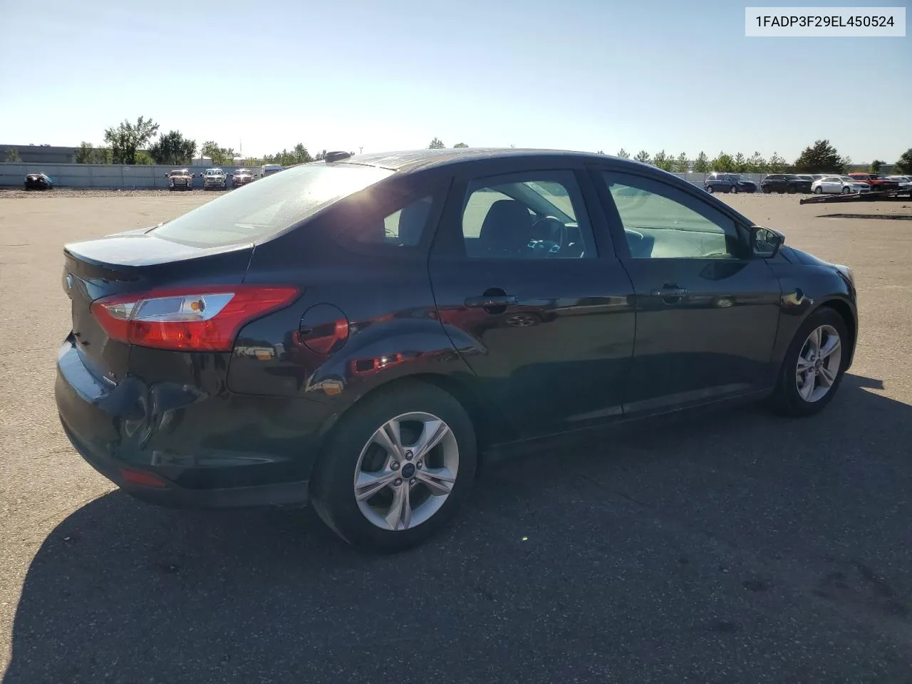 2014 Ford Focus Se VIN: 1FADP3F29EL450524 Lot: 71610884